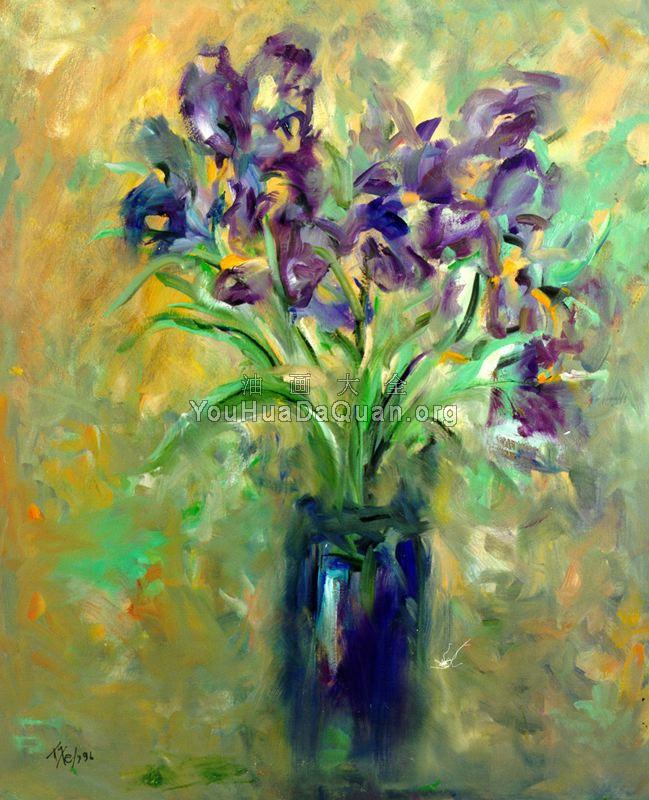 Jarron Con Lirios - 马里·Fe·罗梅罗·坎波